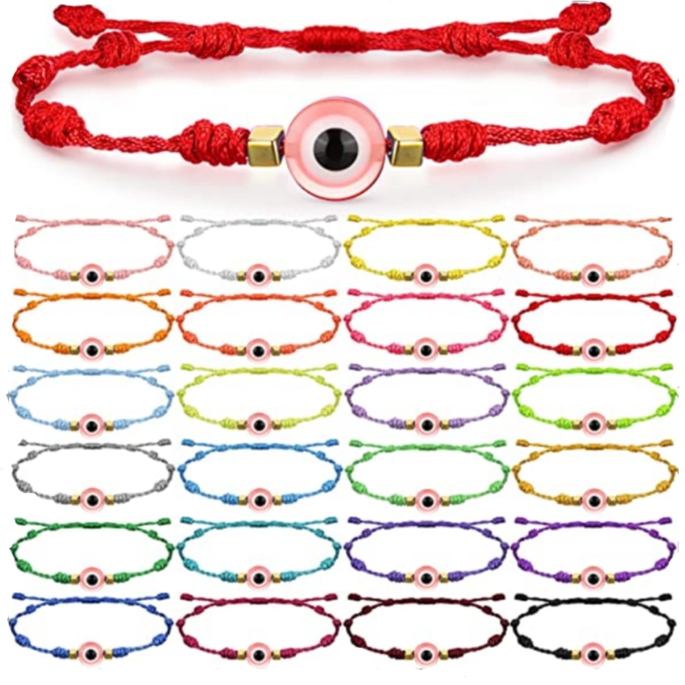 24 pcs. Evil eye bracelets
